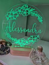 Personalised Night Light - Floral Wreath